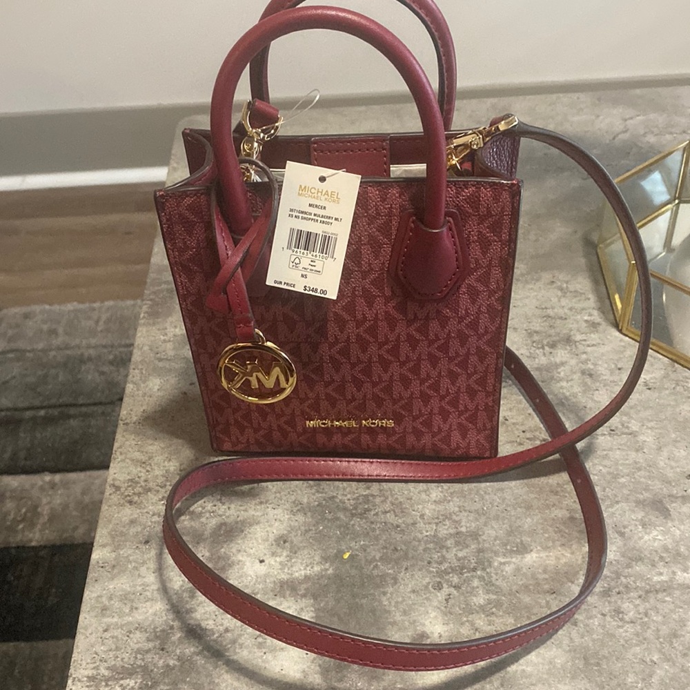 Mercer Extra-Small Logo and Leather Crossbody Bag